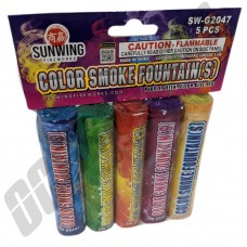 Color Smoke Fountain 5pk (Low Cost Shipping)